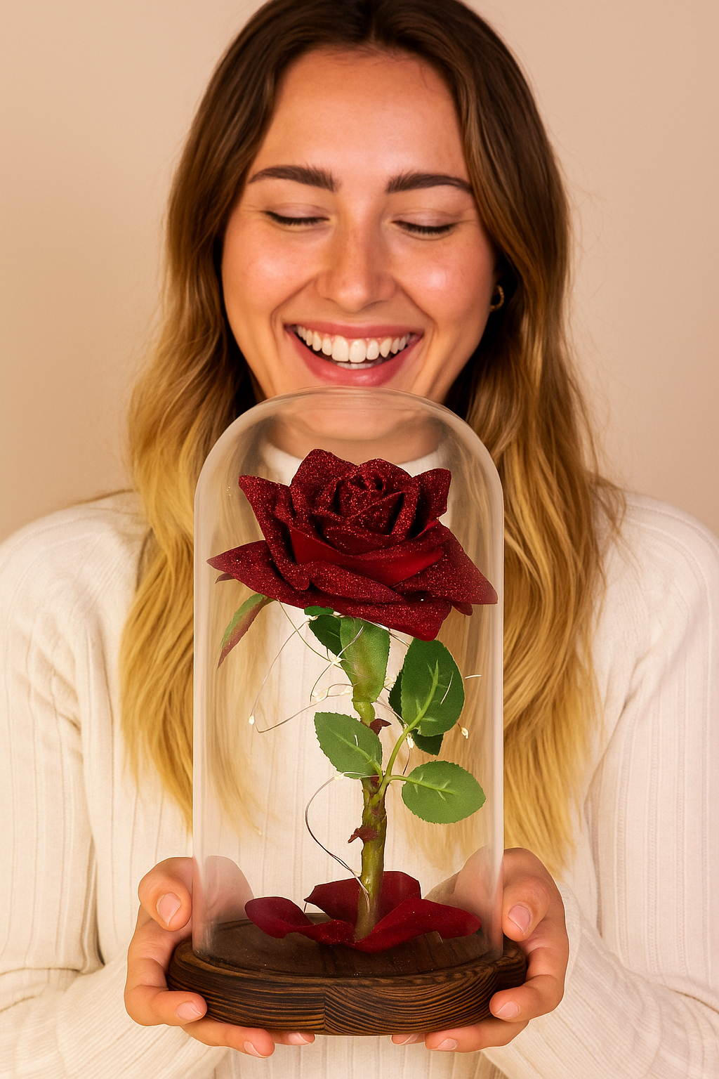 Dehidrirana Ruža u Staklenom Zvonu