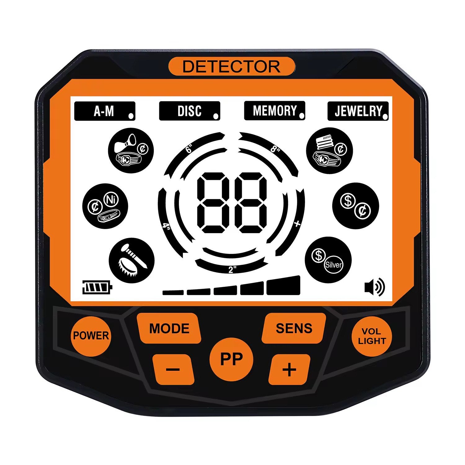 Detektor Metala PRO ORANGE DIGITAL