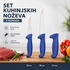 set od 3 profesionalna kuhinjska/mesarska noža