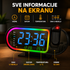 Digitalni sat sa projektorom vremena
