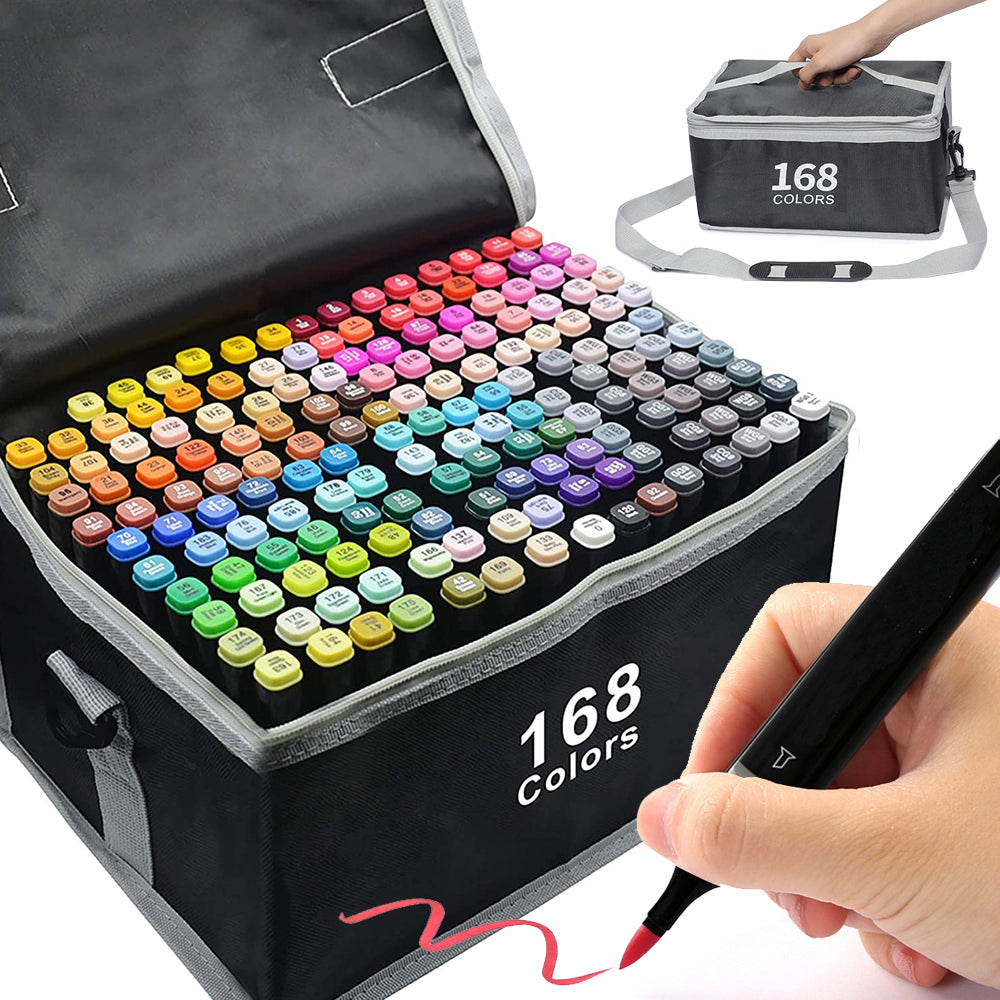 Set umetničkih markera sa 168 boja