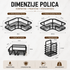 Set zidnih polica za kupatilo i kuhinju