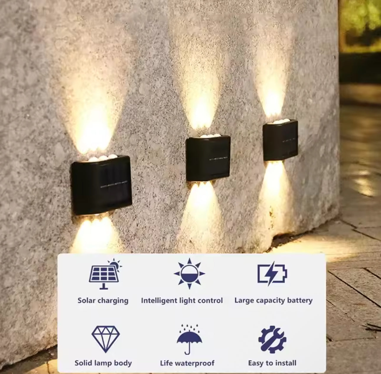 Solar LED Zidna Lampa