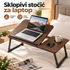 Sklopivi stočić za laptop sa podesivim nagibom i držačem za čašu