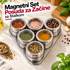 Magnetni Set Posuda za Začine sa Stalkom – 6 komada
